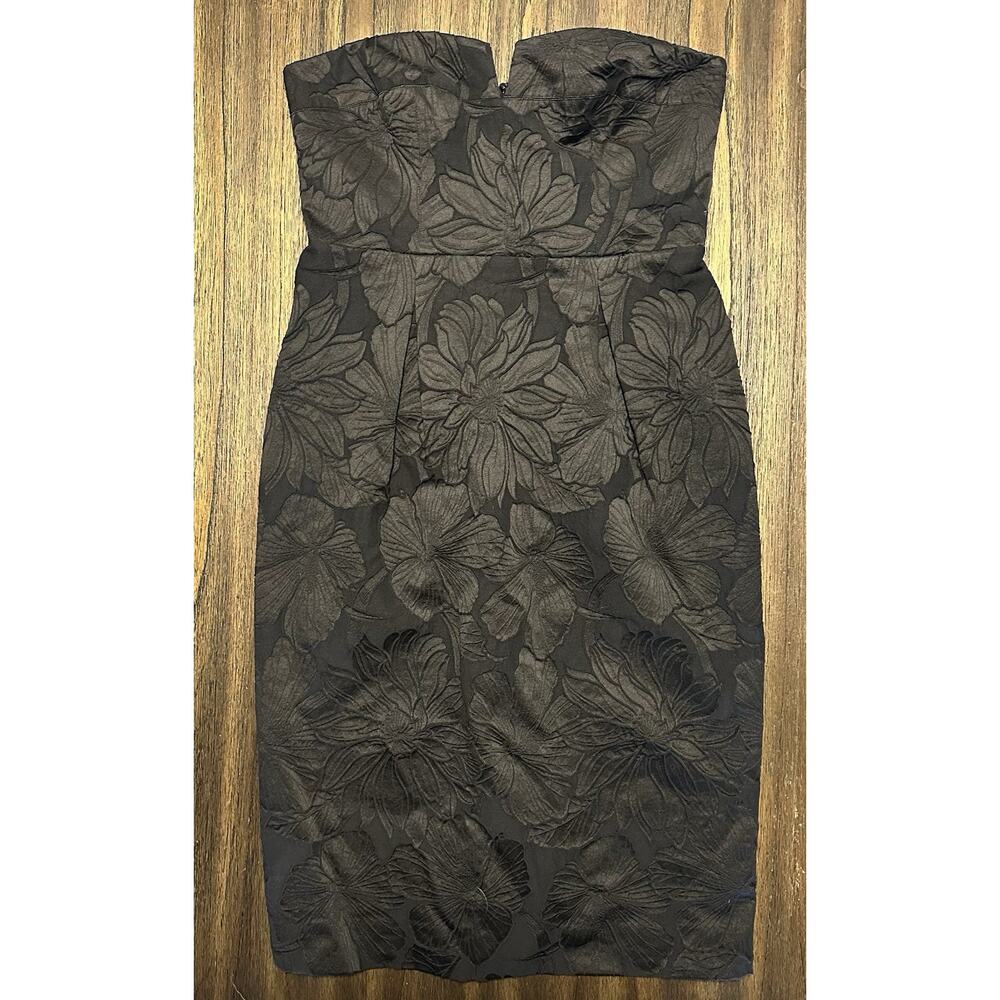 NWOT J Crew Jacquard Black Cocktail Dress Size 8